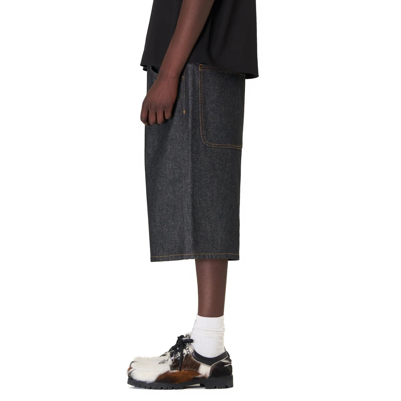 Derschutze "aziza" Black Raw Jorts